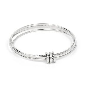 Elegant Silver Bangle Bracelet Bauble Bash Fashion Jewelry